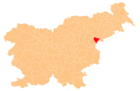 Расположение общины Рогашка-Слатина на карте Словении