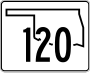 State Highway 120 marker