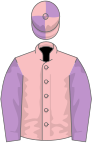 Pink, mauve sleeves, quartered cap