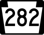 PA Route 282 marker