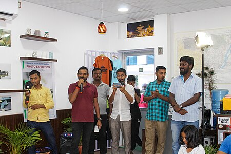 Group of people at Photo Exhibition Event