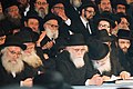 Rabbis S. S. Karelitz, Chaim Kanievsky, Y. S. Elyashiv, Elazar Shach