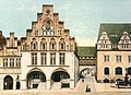 Altes Rathaus mit Schaugiebeln zum Alten Markt, Ansichtskarte um 1920
