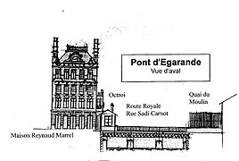 Croquis Pont d'Egarande par Jean Thonnérieux.