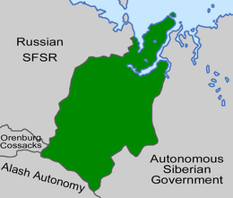 Governo provvisorio siberiano - Localizzazione