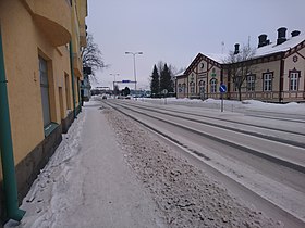 The Rautatienkatu street near the railway station