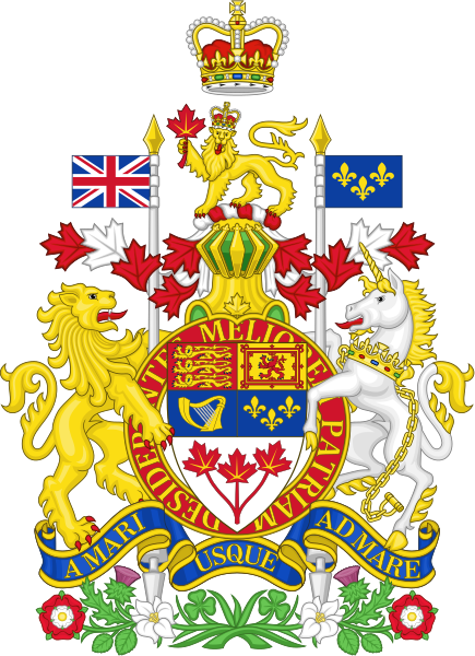 Fichier:Royal Coat of arms of Canada.svg