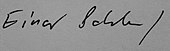 signature d'Einar Schleef