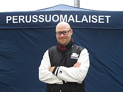 Simo Grönroos Espoossa Läkkitorilla 15.9.2018.