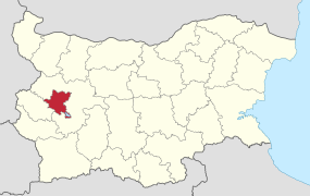 Localisation de Sofia en Bulgarie
