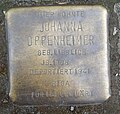Stolperstein für Johanna Oppenheimer (Hülchrather Straße 6)