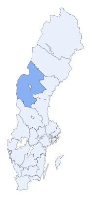 Pozicija Grofovije Jämtland na karti Švedske