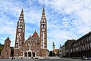 Szeged Csanad Cathedral in Dom Square