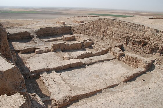 Ruïnes del palau d'època de Mitanni, a Tell Brak (Síria)