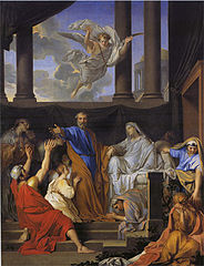 Saint Pierre ressuscitant la veuve Tabitha, Louis Testelin (1652).