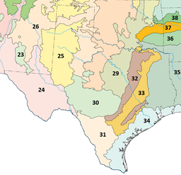 Техас ecoregions.png