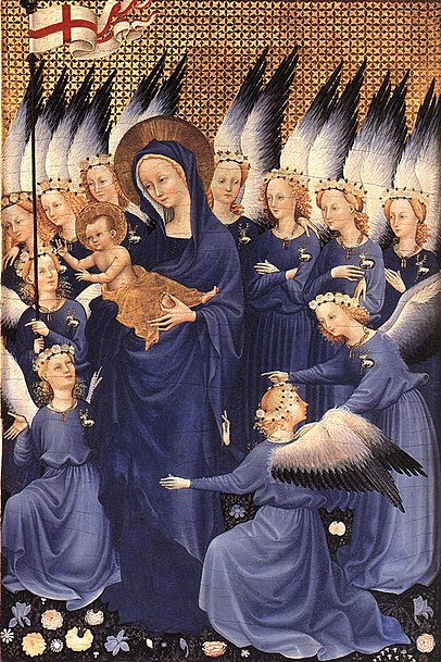 http://upload.wikimedia.org/wikipedia/commons/thumb/9/9b/The_Wilton_Diptych_%28Right%29.jpg/406px-The_Wilton_Diptych_%28Right%29.jpg