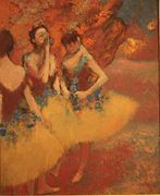 Three Dancers in Yellow Skirts, ca. 1891