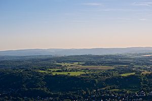 Total view of the Rodderberg near Bonn