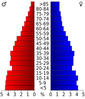 Bevolkingspiramide Titus County