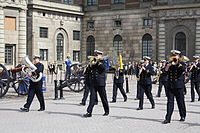 Marinens Musikkår i samband med Konungens födelsedag 2011.