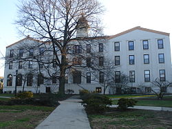 Alumni Hall, the oldest building on campus Villanova alumni hall.JPG