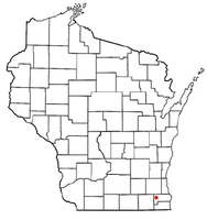 Location of Rochester, Wisconsin