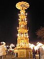 Grande pyramide sur le marché de Noël d'Erfurt