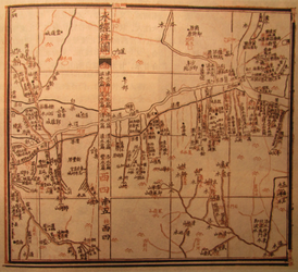 Карта реки Вэйхэ из трактата «Шуй цзин чжу»