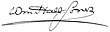 Signature de William Hall-Jones