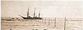 De Zarja in de lagune van Nerpalach, ronde baai aan westkust Kotelny, 1 december 1901