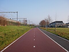 Almere Stad, Streckenabschnitt entlang des Odeonparks