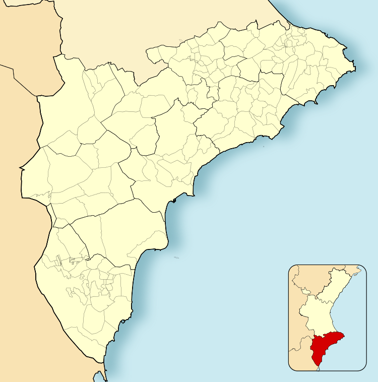 Marcas de cantero en la provincia de Alicante está ubicado en Provincia de Alicante