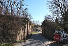 Culées du pont du site propre à Horion-Hozémont (rue El Va).