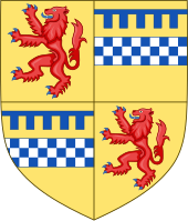 Arms of the Albany Stewarts Arms of Robert Stewart, Duke of Albany (1403).svg