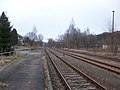 Bahnhof Grünstädtel Richtung Schwarzenberg (2016)