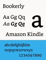 Schriftbeispiel der Schrift Bookerly (Amazon Kindle)