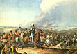 Die Schlacht von Borodino auf einem Gemälde von Auguste-Joseph Desarnod d. Ä.