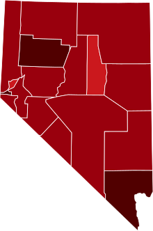 COVID-19 Разпространение в Невада от графство.svg