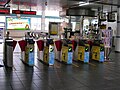 台北捷運のICカード専用自動改札機（2006年8月文湖線萬芳医院駅）