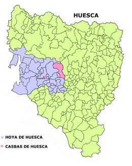 Casbas de Huesca - Localizazion