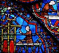 Vitrail de la Cathédrale de Chartres : charpentier.
