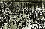 Патріотична маніфестація моряків українського Чорноморського флоту в Севастополі, кінець квітня 1918 р.