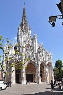 West porch of the Church of Saint-Maclou, Rouen, (1434-1521) Church of Saint-Maclou (France).jpg