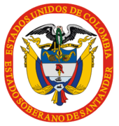 Escudo del Departamento de Santander en 1886.[2]​