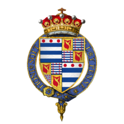 Blazono de Sir Richard Grey, tria Grafo de Kent, KG.png