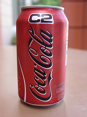 12 ounce (355 ml) can of Coca Cola C2.