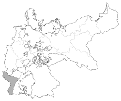Geografisk placering af Alsace-Lorraine