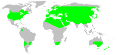 Mapa występowania