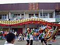 Tradycyjna chińska scena w Kalimantanie